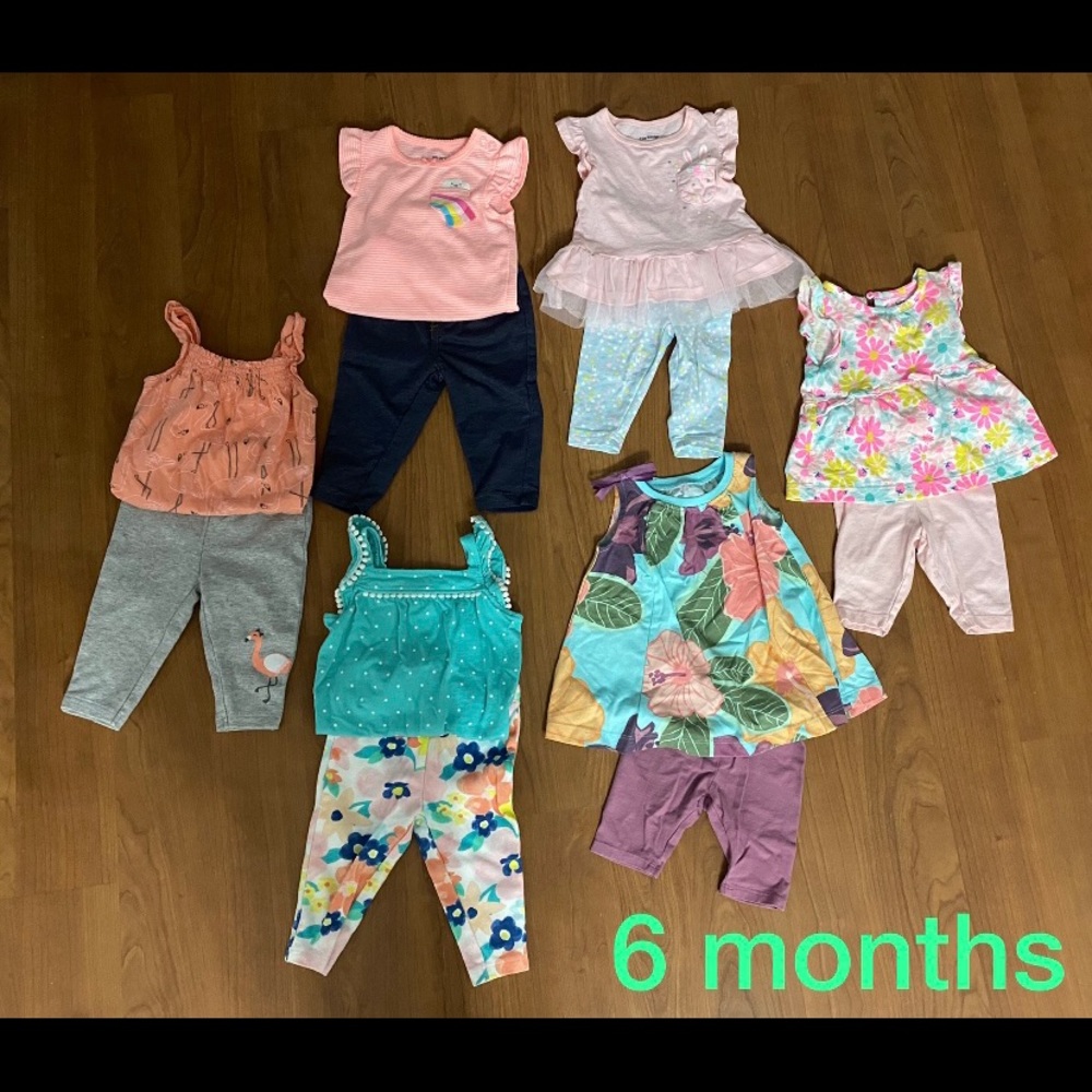 6 months baby Summer clothes lot